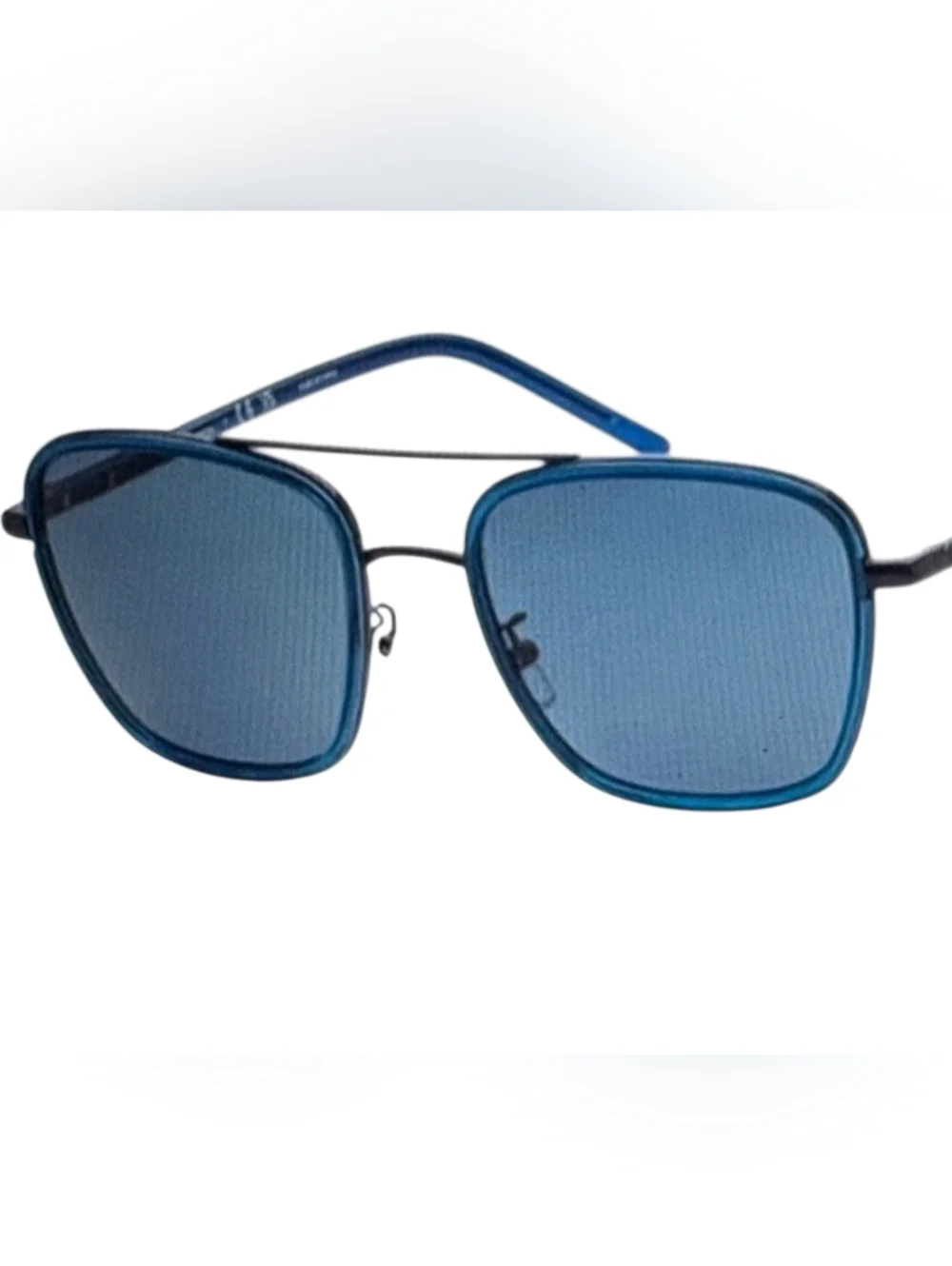 Tory Burch Navy Lens Sunglasses with Orange Logo Case - Picture 4 of 7
